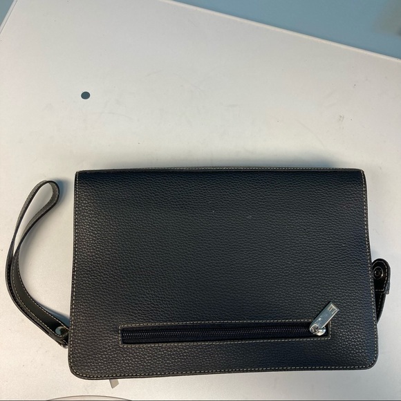 DUNHILL MEN’s Clutch Multiple Compartments Zippers Wallwt Organizer - Picture 6 of 9